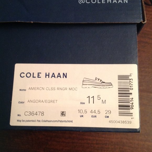 Cole Haan Men's Classic Ranger Leather & Suede Moccasins  - 11.5M - New in Box - Picture 10 of 11
